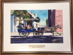 " Zebra Drawn Carriage"